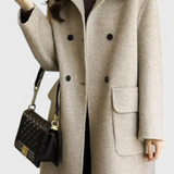 Abrigo de Lana Clásico de Doble Botonadura Camille