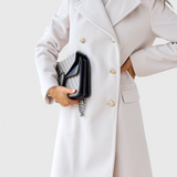 Abrigo de Lana Yara Classic con Silueta Estructurada