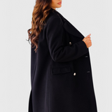 Abrigo de Lana Yara Classic con Silueta Estructurada