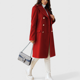 Abrigo de Lana Yara Classic con Silueta Estructurada