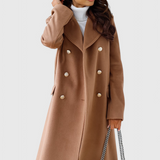 Abrigo de Lana Yara Classic con Silueta Estructurada