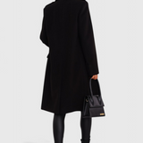 Abrigo de Lana Yara Classic con Silueta Estructurada