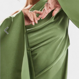 Vestido Maxi Asimétrico de Un Hombro Keisha con Cintura Esculpida