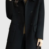 Abrigo de Lana Clásico de Doble Botonadura Camille