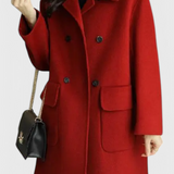 Abrigo de Lana Clásico de Doble Botonadura Camille