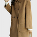 Abrigo de Lana Clásico de Doble Botonadura Camille